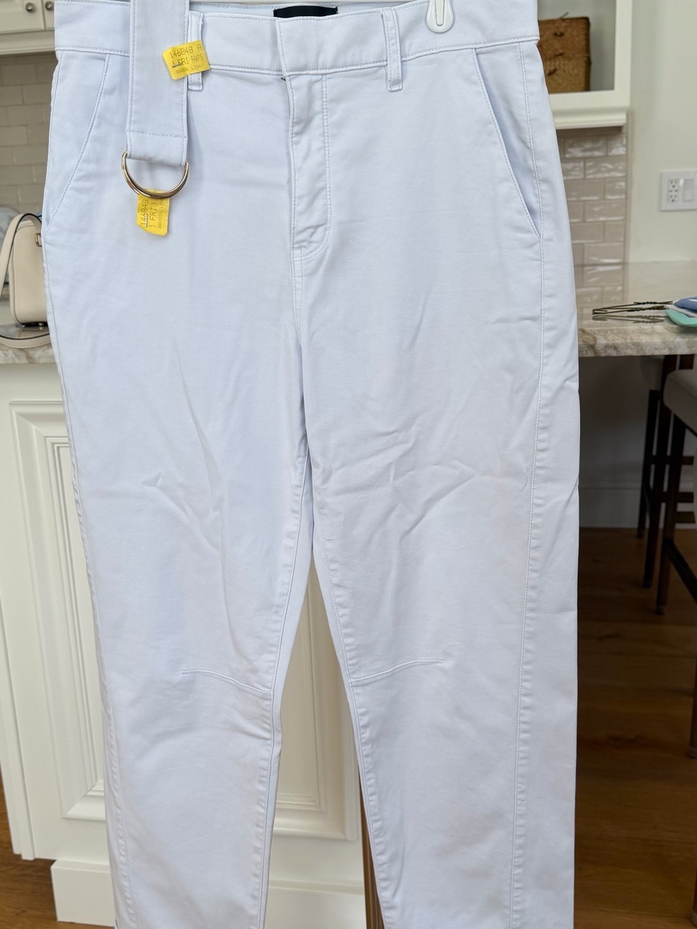 Light lavender Casual Pants with belt